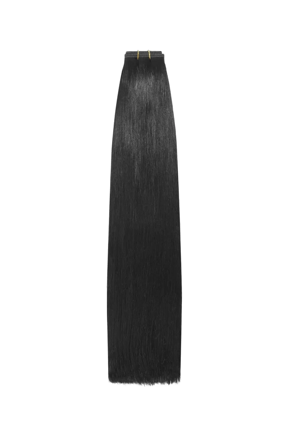 Jet Black (#1) Remy Royale Flat Weft Hair Extensions - Image 3