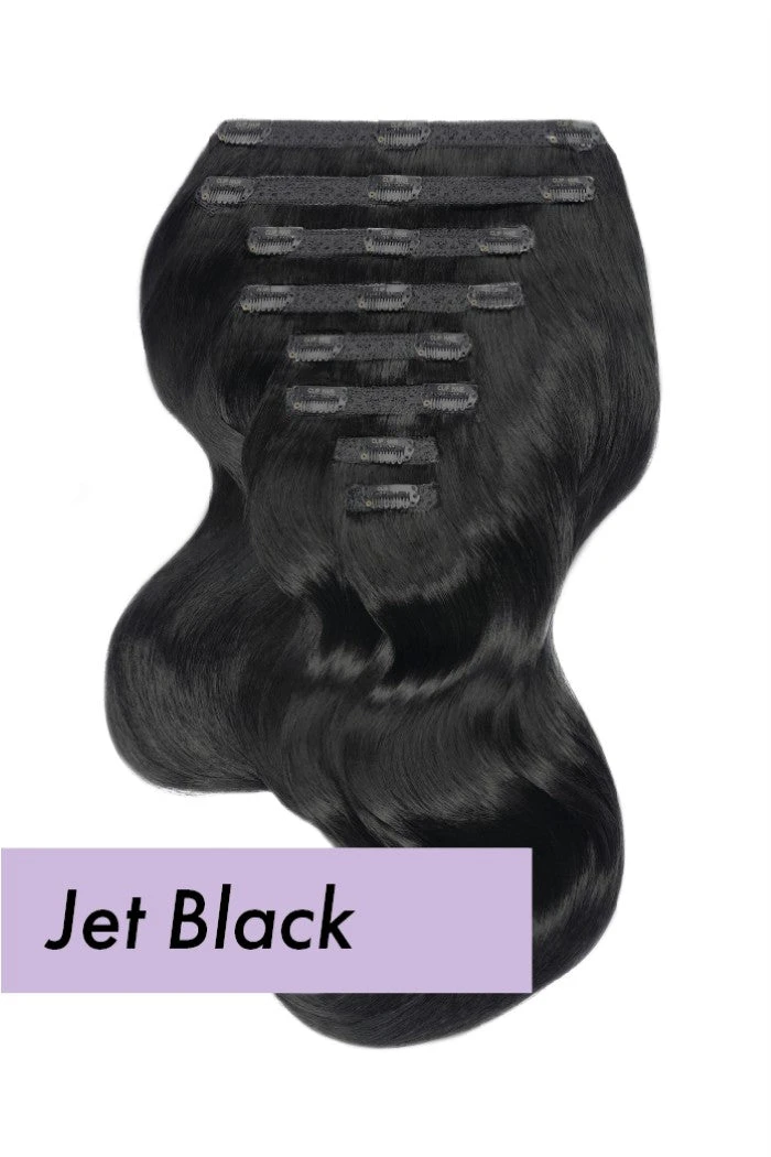 Jet Black (#1) Ultra-Volume Clip In Full Head Set (240-300G) - Image 2