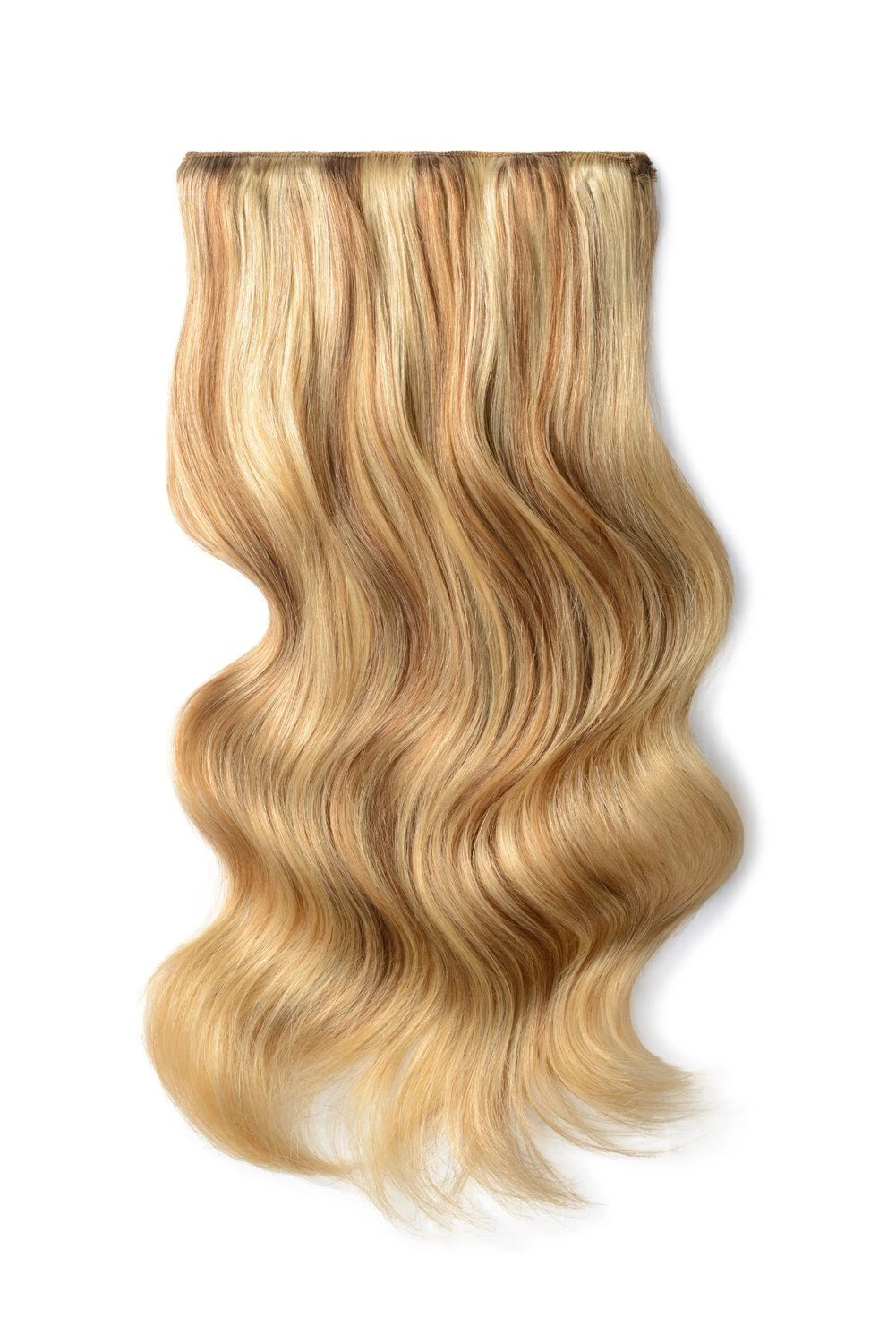 Double Wefted Full Head Remy Clip In Human Hair Extensions - Butterscotch Blonde (#10/16)