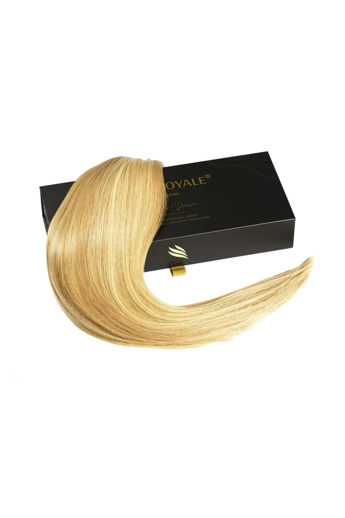 Natural Sandy Blonde (#12/16/613) Remy Royale Double Drawn Weave Extensions - Image 3