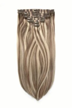 Iced Cappuccino (#14/22) Double Drawn Seamless Clip In Hair Extensions