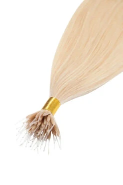 Barbie Blonde (#16/60) Remy Royale Nano Bond Hair Extensions