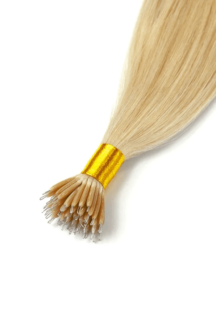 Light Golden Blonde(#16) Nano Ring Hair Extensions - Image 2