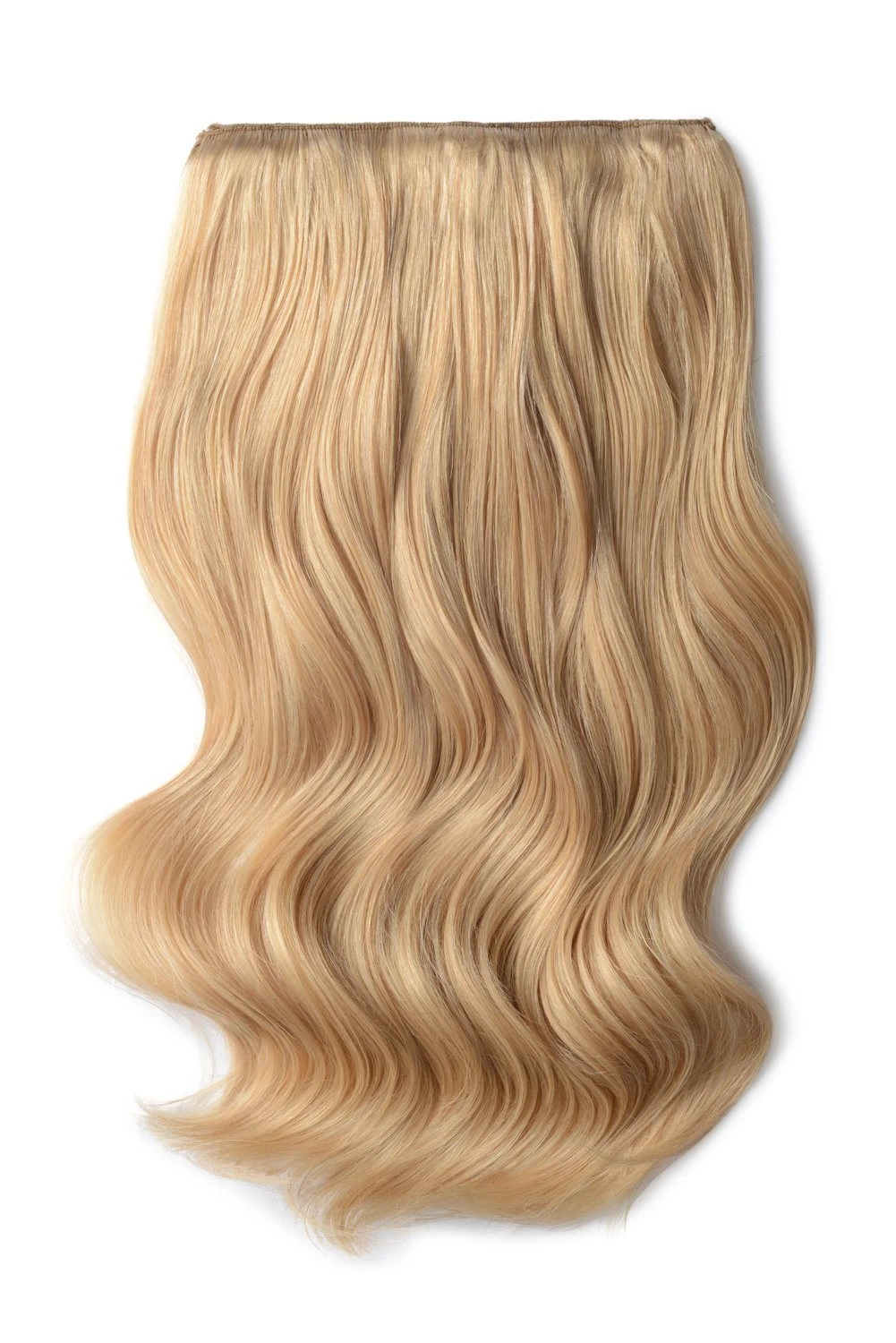 Double Wefted Full Head Remy Clip In Human Hair Extensions - Light Golden Blonde (#16)