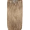 Lightest Brown (#18) Double Drawn Seamless Clip In Hair Extensions