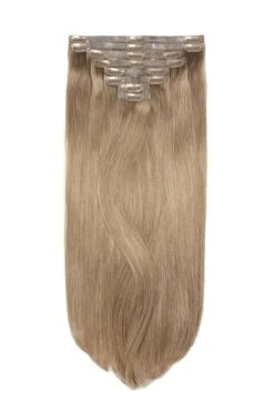 Lightest Brown (#18) Double Drawn Seamless Clip In Hair Extensions