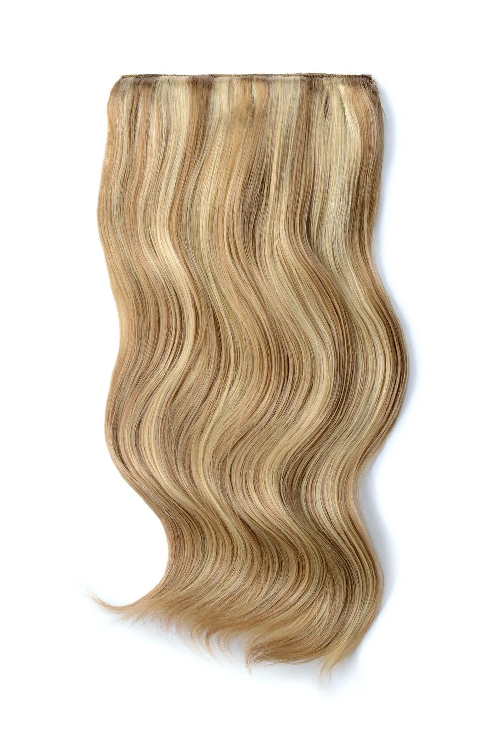 Double Wefted Full Head Remy Clip In Human Hair Extensions - Biscuit Blondey (#18/613)