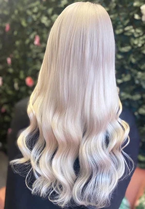 Ice Blonde Tape In Hair Extensions - Image 2