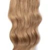 Double Wefted Full Head Remy Clip In Human Hair Extensions - Lightest Brown (#18)