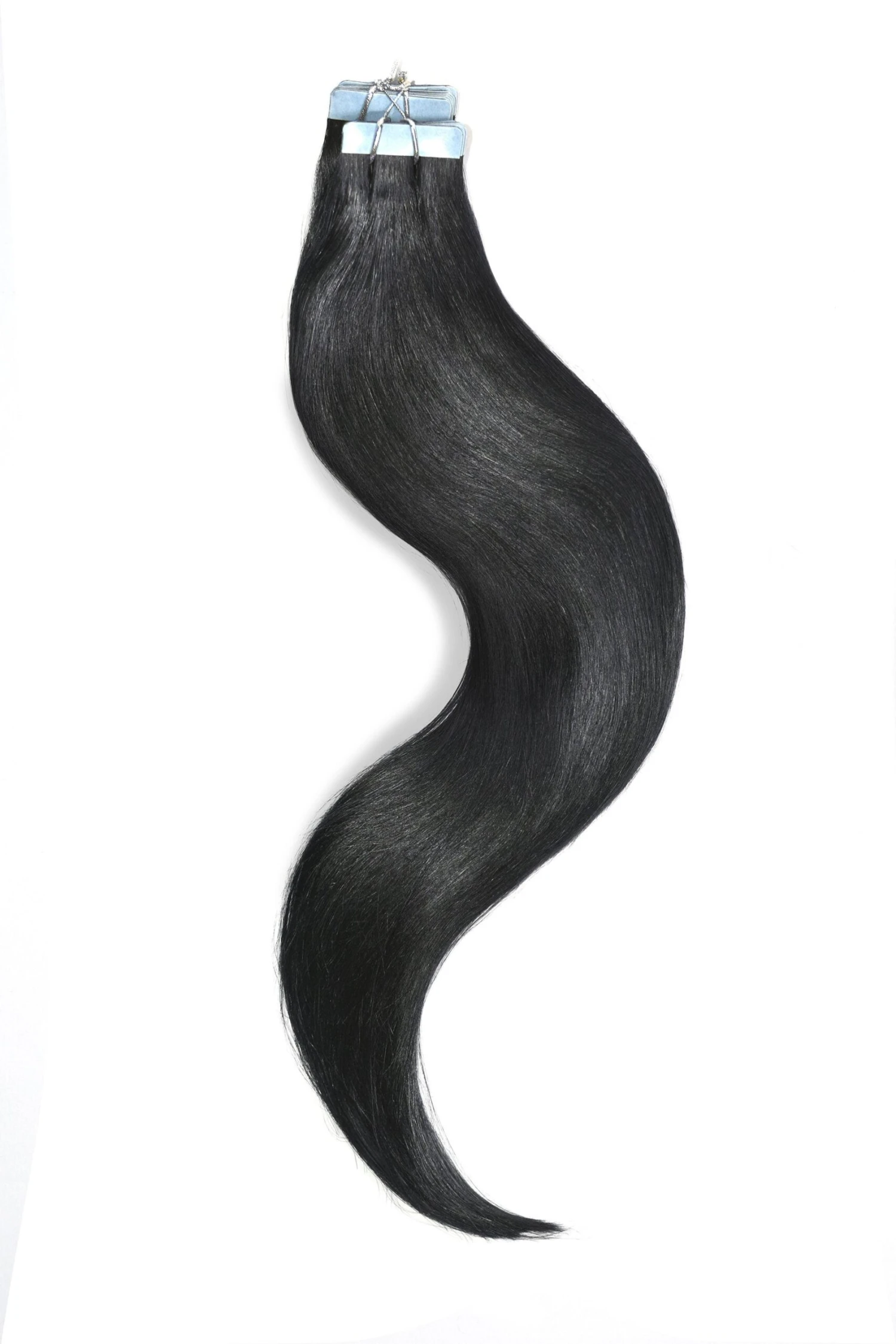 Jet Black (#1) Tape In Hair Extensions