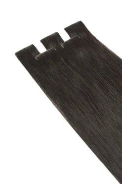 Off/Natural Black (#1B) Remy Royale Invisible Tape In Hair Extensions