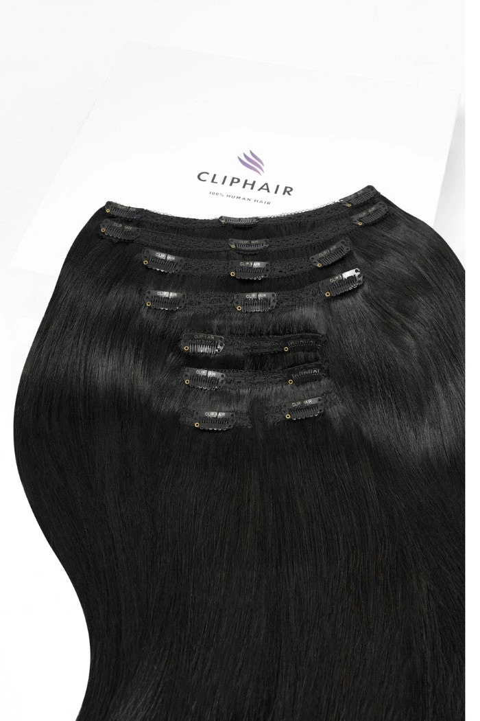 Natural/Off Black (#1B) Ultra-Volume Clip In Full Head Set (240-300G)