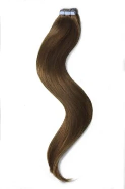 Medium Ash Brown (#8) Tape In Hair Extensions