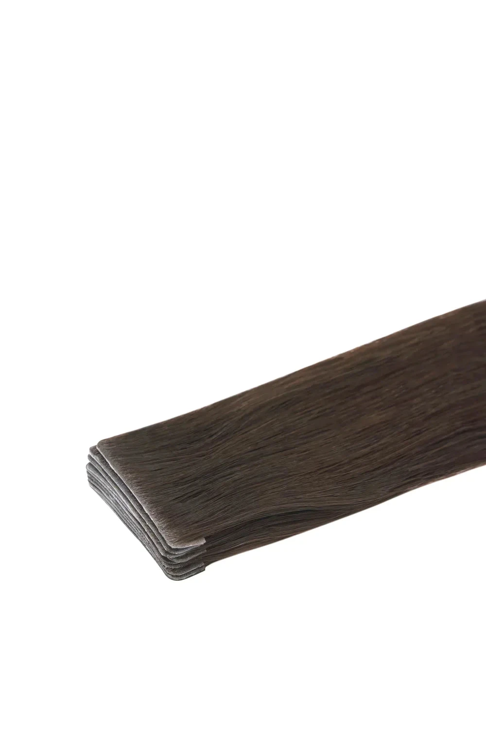 Darkest Brown (#2) Remy Royale Invisible Tape In Hair Extensions - Image 2