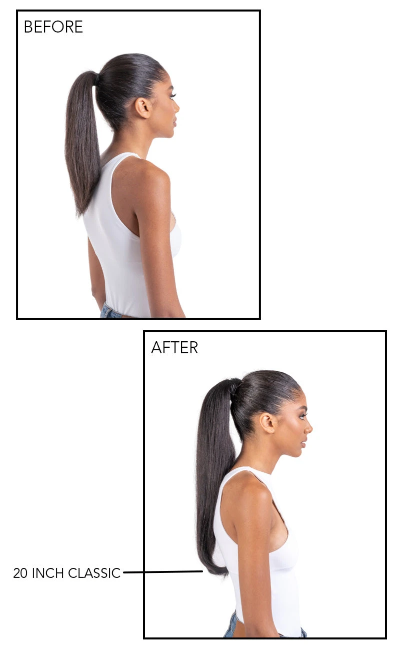 20" Classic Straight Up Wrap Around Ponytail Extension - Image 2
