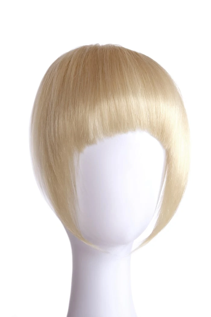 Light Ash Blonde Clip In Fringe (#22) - Image 2