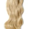 Double Wefted Full Head Remy Clip In Human Hair Extensions - Light Ash Blonde (#22)