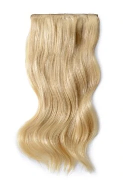 Double Wefted Full Head Remy Clip In Human Hair Extensions - Light Ash Blonde (#22)