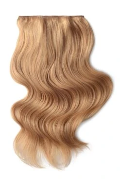 Strawberry/Ginger Blonde (#27) Double Wefted Full Head Clip In Hair Extensions