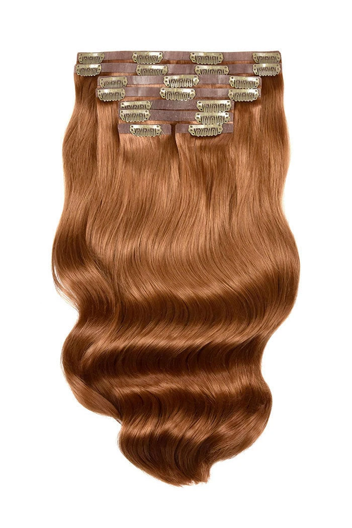 Flaming Ginger (#350) Remy Royale Seamless Clip In Hair Extensions - Image 3