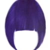 Purple Clip In Fringe