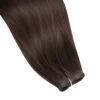 Dark Brown (#3) Remy Royale Flat Weft Hair Extensions