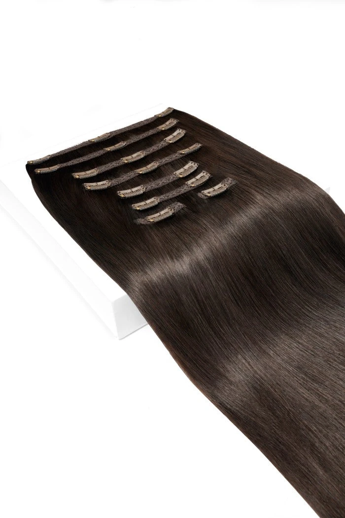 Dark Brown (#3) Ultra-Volume Clip In Full Head Set (240-300G) - Image 3