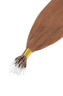 Light Auburn (#30) Remy Royale Nano Bond Hair Extensions
