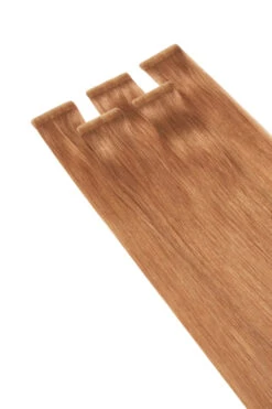 Light Auburn (#30) Remy Royale Invisible Tape In Hair Extensions