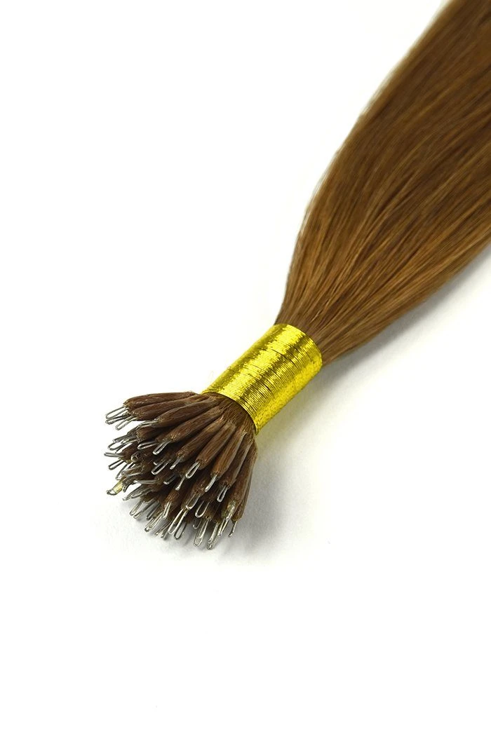 Light Auburn (#30) Nano Ring Hair Extensions - Image 2