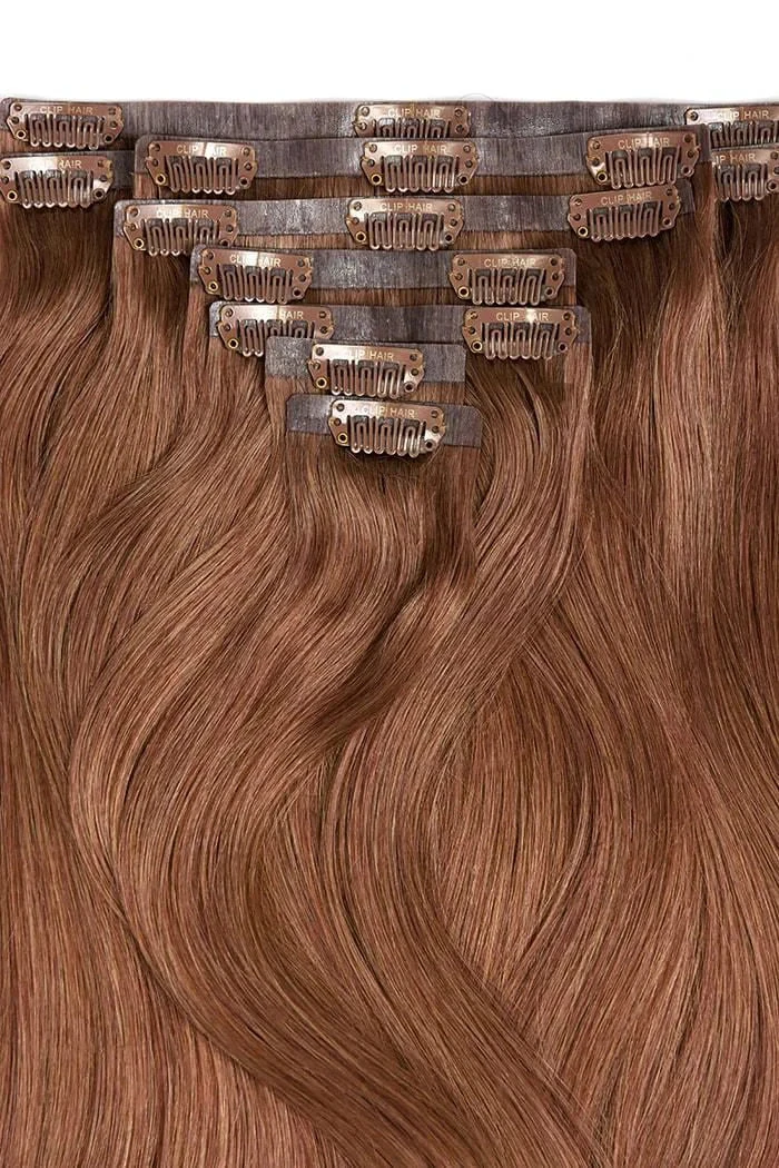 Remy Royale Seamless Clip Ins - Dark Auburn/Copper Red (#33) - Image 3