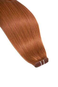 Flaming Ginger (#350) Remy Royale Flat Weft Hair Extensions