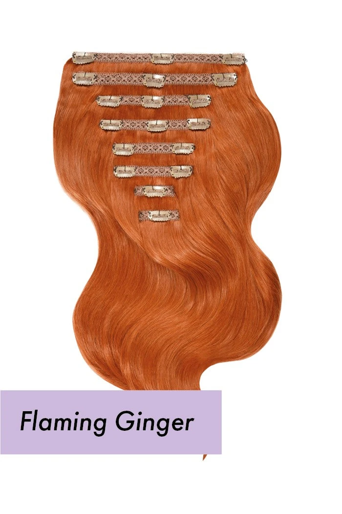 Flaming Ginger (#350) Ultra-Volume Clip In Full Head Set (240-300G) - Image 2