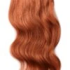 Flaming Ginger (#350) Double Wefted Full Head Clip In Hair Extensions