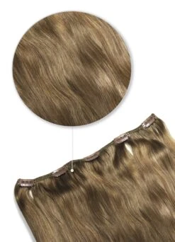 Dark Blonde (#14) One Piece Clip In Hair Extensions (Top-Up)