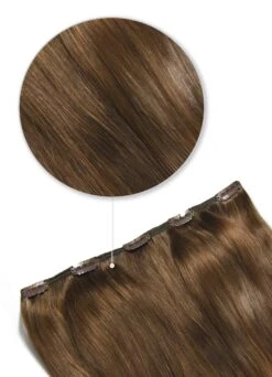 Toffee Brown (#5) One Piece Hair Extensions (Top-Up)