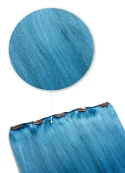 Turquoise One Piece Hair Extensions (Top-Up)