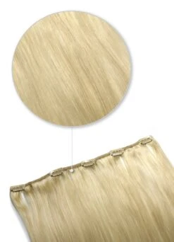 Creamy Blonde (#22/613) One Piece Clip In Hair Extensions (Top-Up)