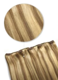 Butterscotch Blonde (#10/16) One Piece Clip In Hair Extensions (Top-Up)