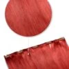 Bright Red One Piece Clip In Hair Extensions (Top-Up)