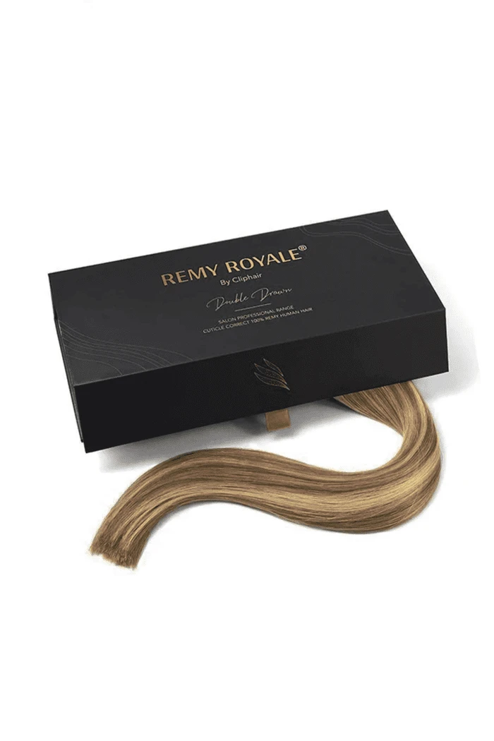 Chocolate Honey (#4/27) Nano Ring Hair Extensions - Image 3