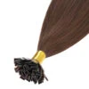 Medium Brown (#4) Remy Royale Flat Tip Hair Extensions
