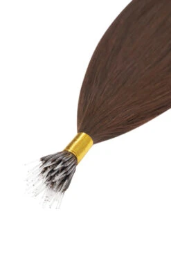 Medium Brown (#4) Remy Royale Nano Bond Hair Extensions