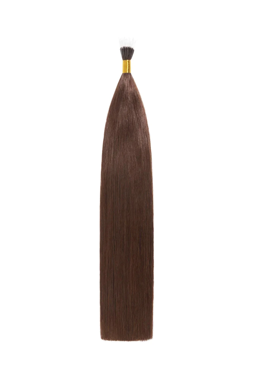 Medium Brown (#4) Remy Royale Nano Bond Hair Extensions - Image 2