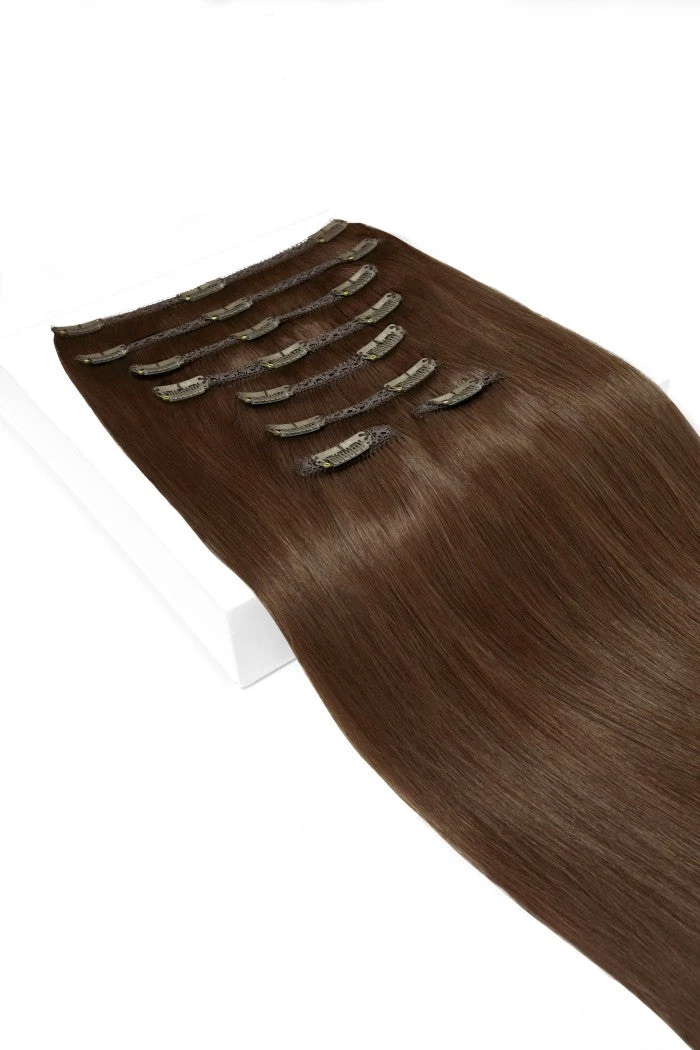 Medium Brown (#4) Ultra-Volume Clip In Full Head Set (240-300G) - Image 3