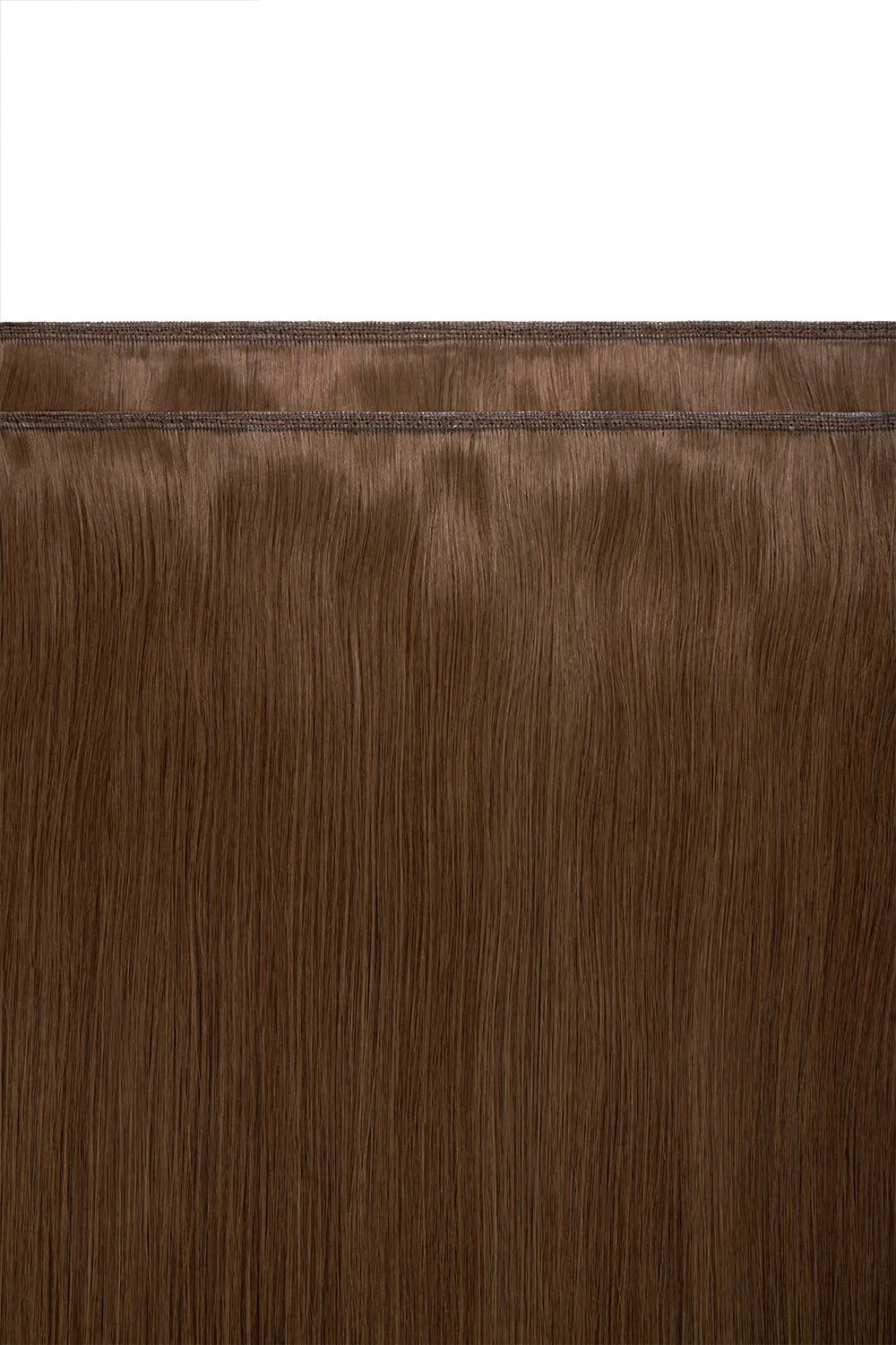 Light Brown (#6) Remy Royale Flat Weft Hair Extensions - Image 3