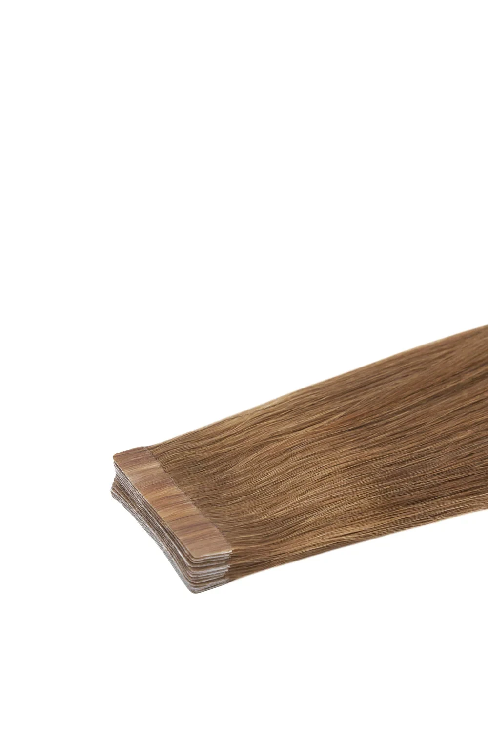 Remy Royale Double Drawn Tape Hair Extensions - Light Brown (#6) - Image 2