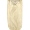 Lightest Blonde (#60) Double Drawn Seamless Clip In Hair Extensions