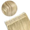 Lightest Blonde (#60) Supreme Quad Weft One Piece Clip In Hair Extensions