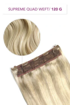BlondeMe (#60/SS) Supreme Quad Weft One Piece Clip In Hair Extensions